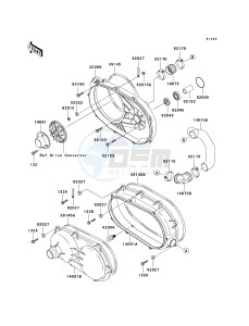 KAF 950 B [MULE 3010 DIESEL 4X4] (B2-B3) [MULE 3010 DIESEL 4X4] drawing CONVERTER COVER