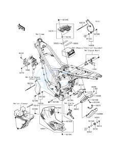 D-TRACKER KLX150HGF XX (EU ME A(FRICA) drawing Frame Fittings