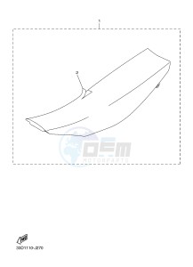 YZ450F (33DD 33DE 33DF 33DG) drawing SEAT