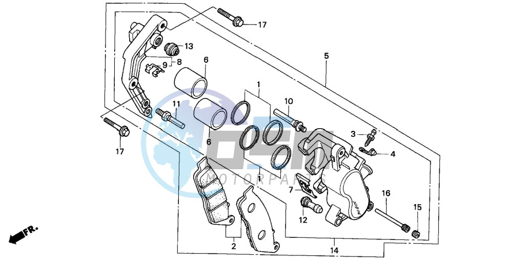 FRONT BRAKE CALIPER