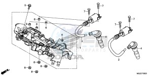 CB500FD CB500F UK - (E) drawing IGNITION COIL