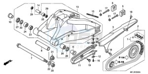 CBR1000RRA Europe Direct - (ED) drawing SWINGARM