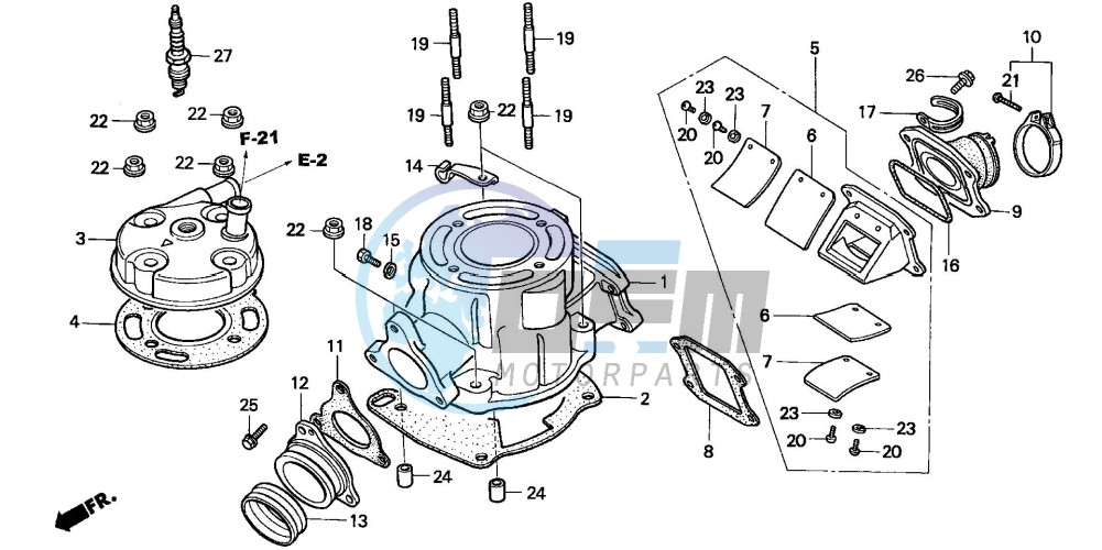 CYLINDER HEAD (CR85R3,4/RB3,4)