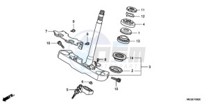 VT750C9 E / MKH MME drawing STEERING STEM