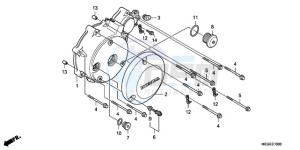 VT750C9 Ireland - (EK / MME) drawing LEFT CRANKCASE COVER