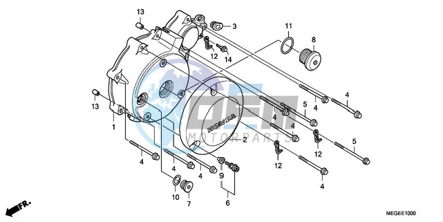 LEFT CRANKCASE COVER