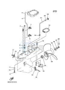 Z300TUR drawing LOWER-CASING-x-DRIVE-2