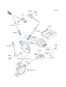 KVF 650 E [BRUTE FORCE 650 4X4 HARDWOODS GREEN HD] (E6F-E9F) E8F drawing IGNITION SYSTEM