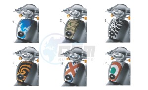 Scarabeo 50 2t (eng. Minarelli) drawing Acc -Special body parts I