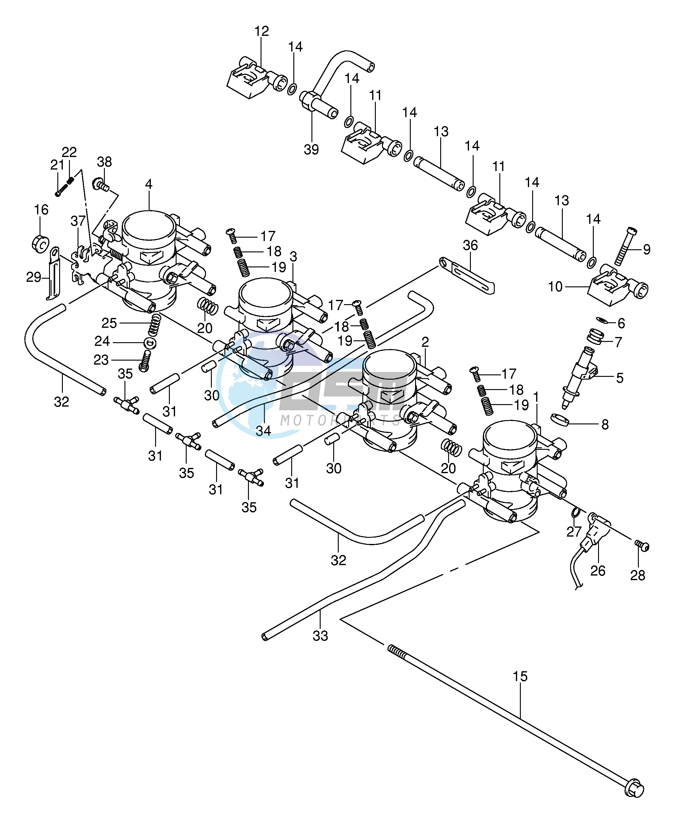 THROTTLE BODY (MODEL K2 K3)