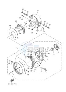 MTM850 MTM-850 XSR900 (B90R) drawing HEADLIGHT