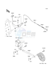 KLX 110 A (KLX110 MONSTER ENERGY) (A6F-A9FA) A8F drawing BRAKE PEDAL