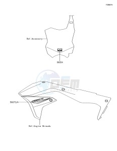 KX450F KX450HJF EU drawing Decals