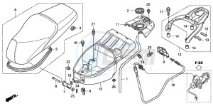 SH150S 125 drawing SEAT/LUGGAGE BOX