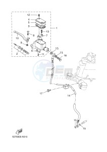 YZF-R125 R125 (5D7W 5D7W 5D7W 5D7W) drawing FRONT MASTER CYLINDER