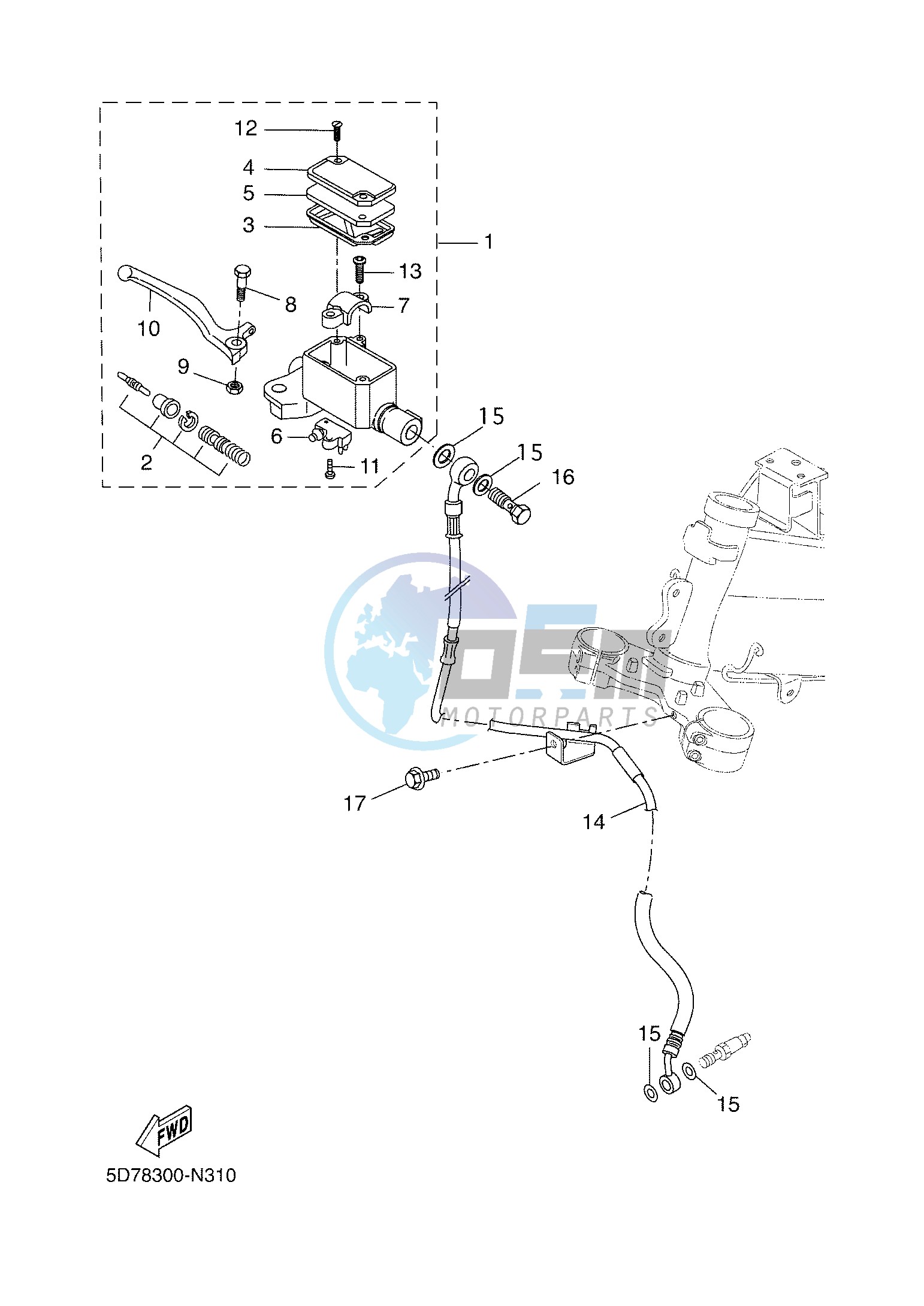 FRONT MASTER CYLINDER