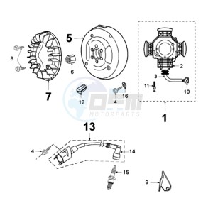 FOX LN A BE drawing IGNITION PART WITHOUT PICKUP