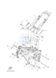 MT09 900 (1RC9) drawing FRAME