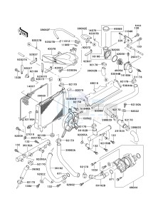 ZX 1100 E [GPZ 1100] (E1-E3) [GPZ 1100] drawing RADIATOR