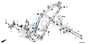 SH125ASG SH125D UK - (E) drawing FRAME BODY