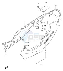 GSF600 (E2) Bandit drawing FRAME COVER (GSF600SX SUX)