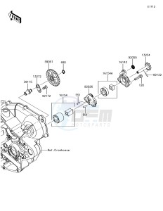 KX450F KX450HJF EU drawing Oil Pump