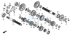 VT750DC SHADOW drawing TRANSMISSION