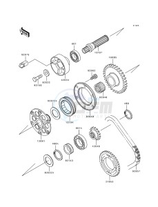 ZX 750 K [NINJA ZX-7R] (K1-K2) [NINJA ZX-7R] drawing GENERATOR SHAFT