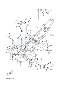 MT125A MT-125 ABS MT-125 ABS (BR35 BR35 BR35 BR35) drawing FRAME