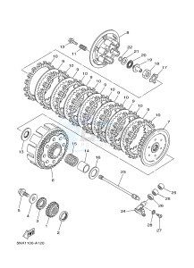 YZ250 (1SSH 1SSJ 1SSK 1SSL 1SSL) drawing CLUTCH