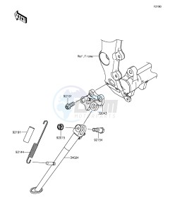 NINJA ZX-6R ZX636EGFA GB XX (EU ME A(FRICA) drawing Stand(s)