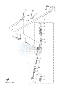 YZ450FX (B917 B918 B919 B919 B91A) drawing REAR MASTER CYLINDER