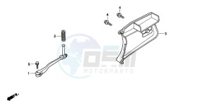 PK50S drawing PEDAL/KICK STARTER ARM