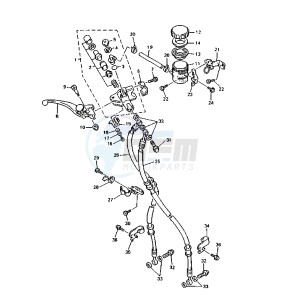 YZF R 750 drawing FRONT MASTER CYLINDER