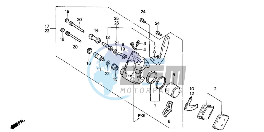 FRONT BRAKE CALIPER