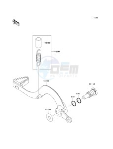 KX 250 W [KX250F MONSTER ENERGY] (W9FA) W9F drawing BRAKE PEDAL