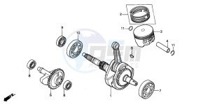 TRX300FW FOURTRAX drawing PISTON