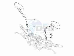 Beverly 350 4t 4v ie e3 ( USA - ca ) USA_CAL drawing Mirrors