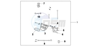 XL700VA9 UK - (E / ABS MKH) drawing REAR FOG LIGHT