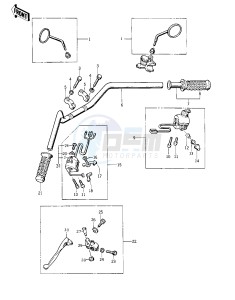 KZ 400 A (A1-A2) drawing HANDLEBAR