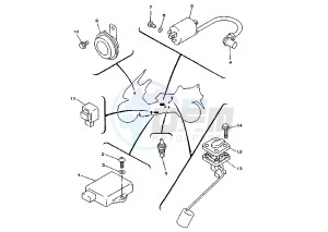 YP MAJESTY DX 250 drawing ELECTRICAL DEVICES