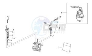 Sonic 50 H2O drawing Carburettor I