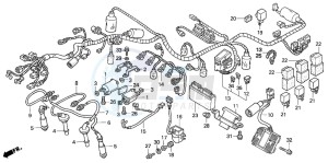 CB1300S CB1300SUPERBOLD'OR drawing WIRE HARNESS/IGNITION COI L (CB1300F/F1)