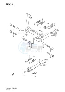 AN400 BURGMAN EU-UK drawing STAND