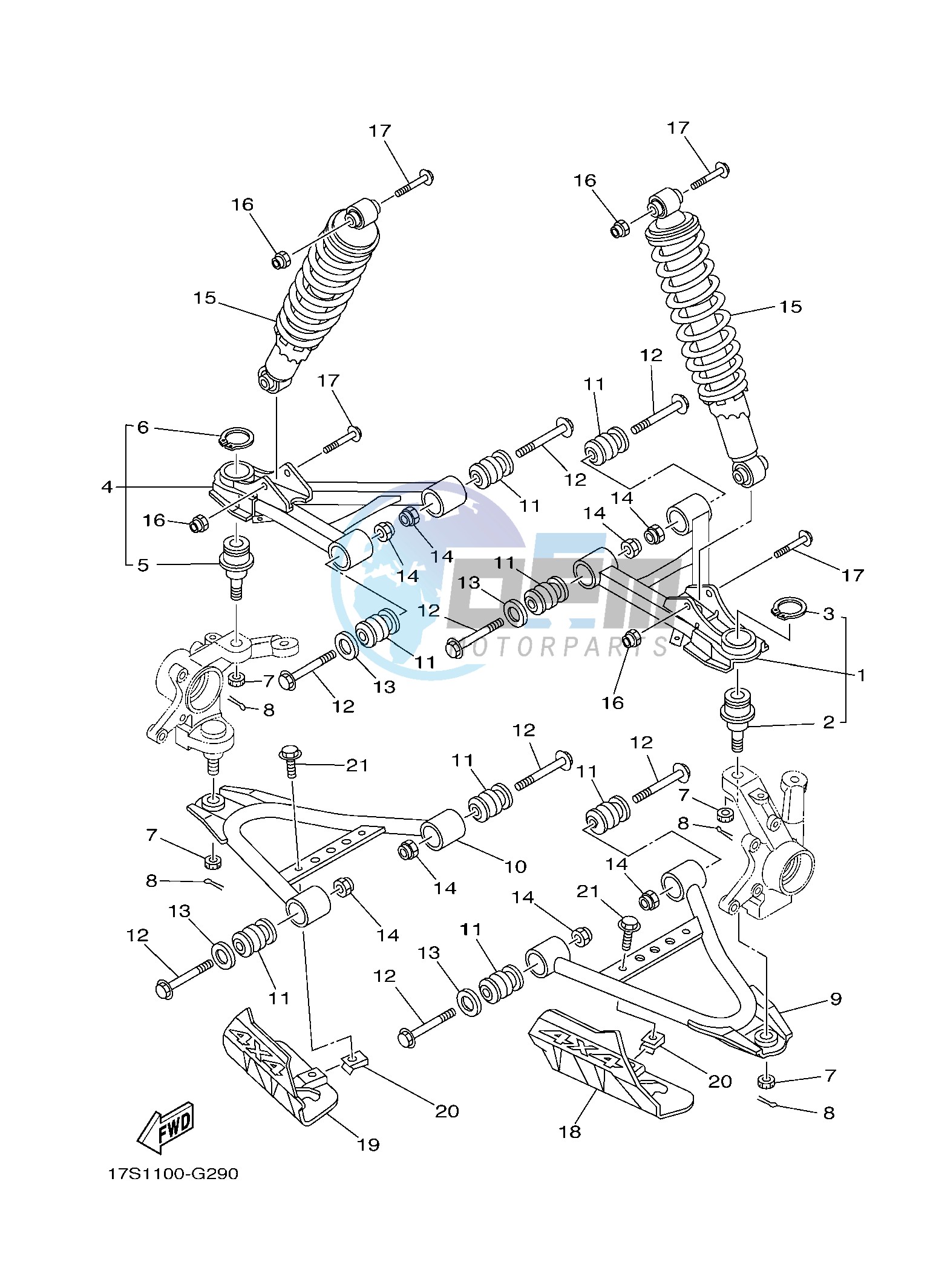 FRONT SUSPENSION & WHEEL