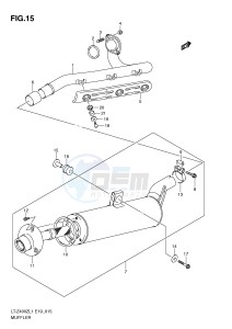 LT-Z400 (E19) drawing MUFFLER