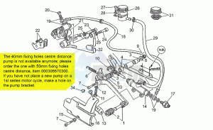 Quota 1000 drawing Rear master cylinder