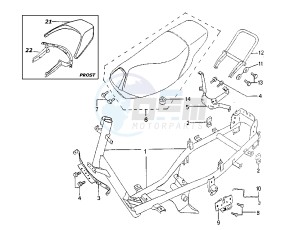 SPEEDFIGHT AQUA - 50 cc drawing FRAME