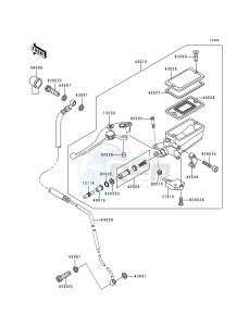 ZR 1100 C [ZRX1100] (C3-C4) drawing CLUTCH MASTER CYLINDER