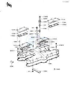 KZ 1300 A (A4) drawing CYLINDER HEAD COVER